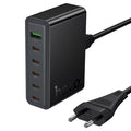 Hoco C152A 6-in-1 70W GaN Desktop Fast Charger (EU Plug)