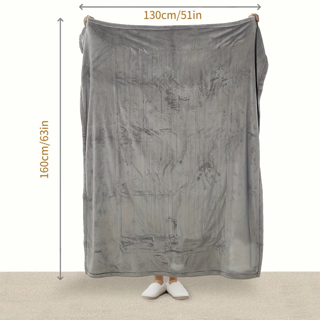 Premium Double-Sided Electric Heating Throw Blanket (160x130cm)