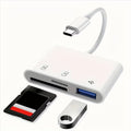 3-in-1 USB-C to SD Card Reader & Hub with Power Delivery