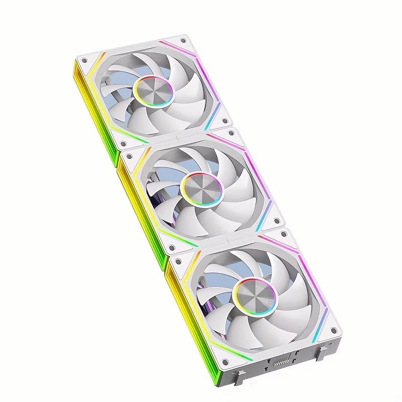 K4 High-Performance 12cm ARGB Desktop Cooling Fan (3-Pack Bundle)