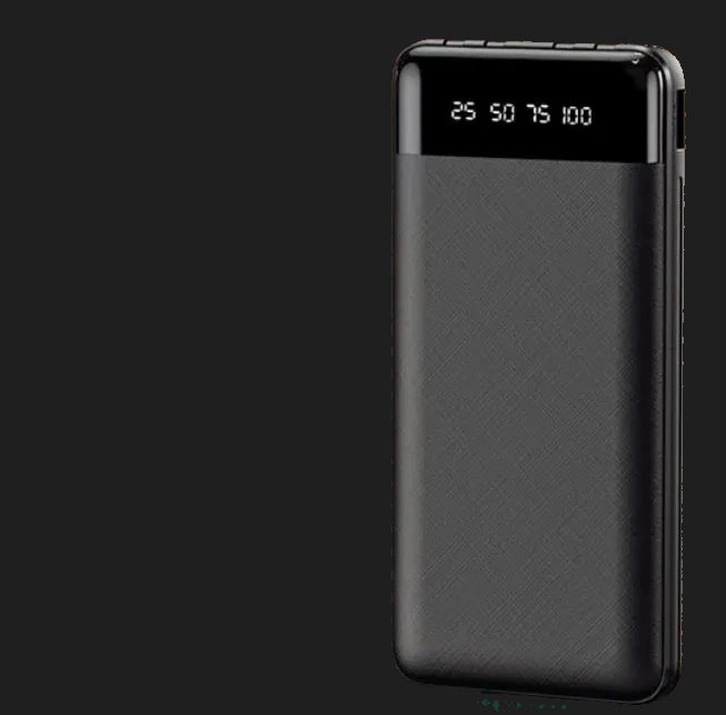 20000mAh Portable Fast Charging Power Bank with Built-In Cables
