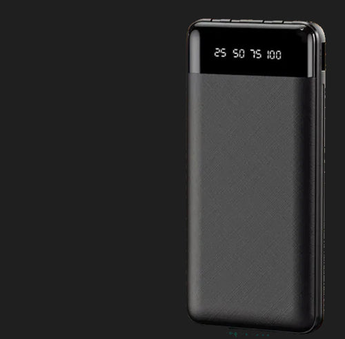 20000mAh Portable Fast Charging Power Bank with Built-In Cables