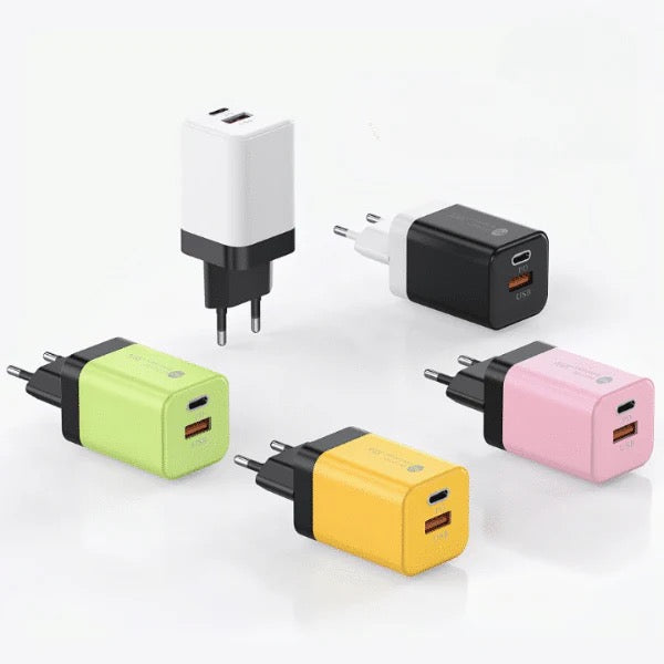38W Dual-Port USB & Type-C Super Fast Charger Adapter