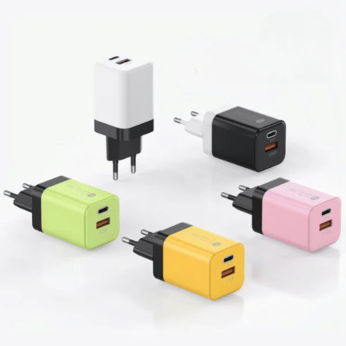 38W Dual-Port USB & Type-C Super Fast Charger Adapter