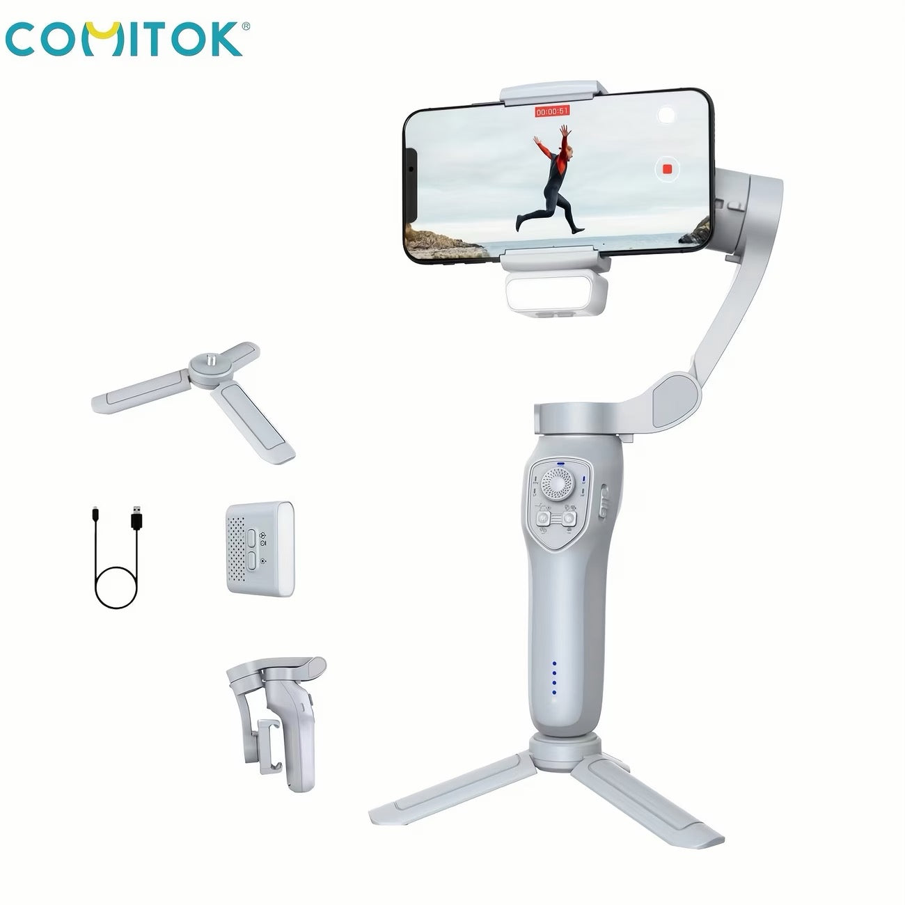 COMITOK L7Cpro 3-Axis Handheld Gimbal Stabilizer