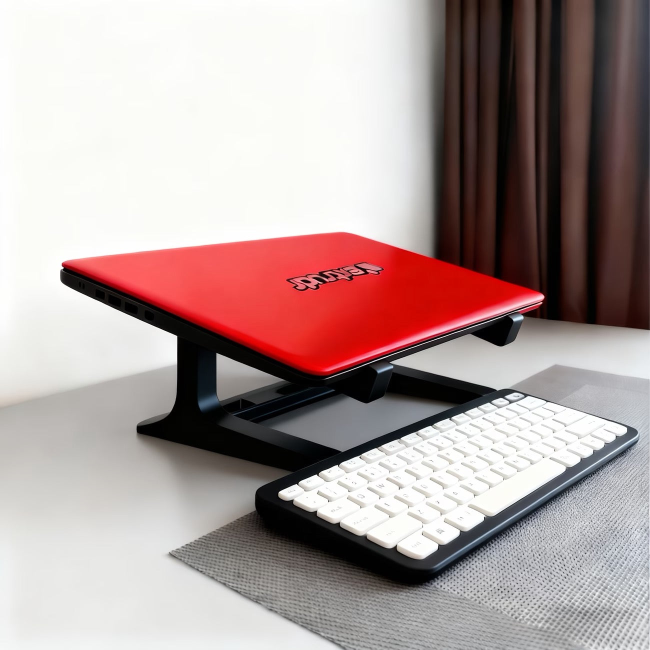 Ergonomic Height-Adjustable Laptop Stand with Removable Armrest