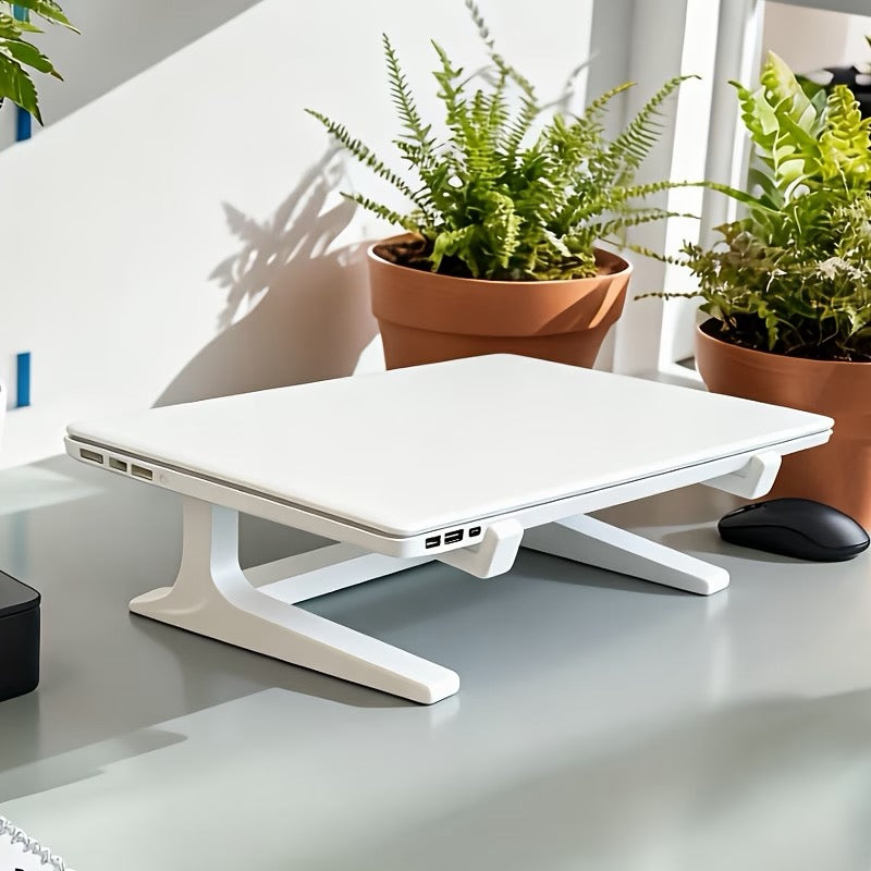 Ergonomic Height-Adjustable Laptop Stand with Removable Armrest