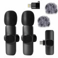 Wireless Lavalier Clip-On Microphone with Lightning & USB-C Dual Interface